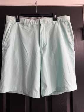 Greg Norman Collection Mint Performance Flat-Front Shorts